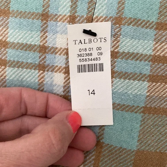 Talbots Wool Blend Lined Skirt Size 14 NWT - Picture 8 of 8